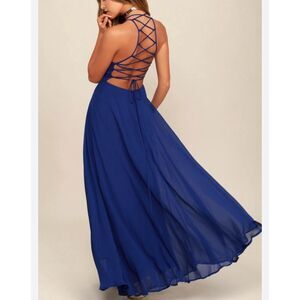 Lulu's Royal Blue Prom Dress
